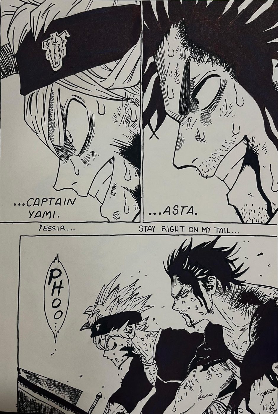 Capitanes — Tinta negra, formato A3